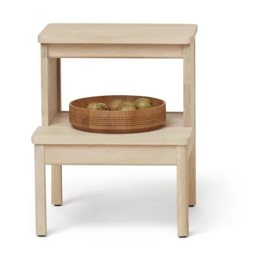 Sgabello a gradini A Line, Rovere bianco Form & Refine