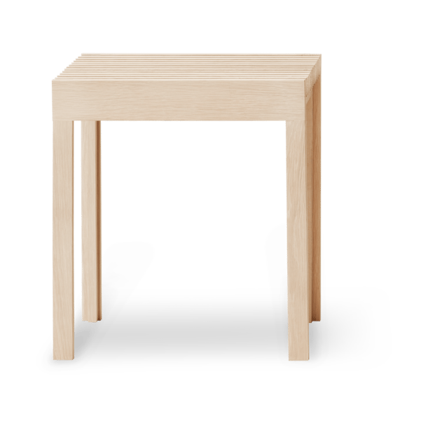 Sgabello Lightweight 40×45 cm - Rovere bianco - Form & Refine