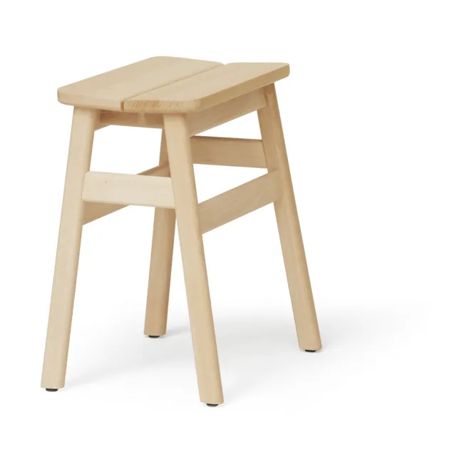 Sgabello per bar Angle Standard 45 cm, Faggio Form & Refine