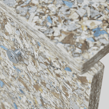 Sgabello Remake 35x45 cm - Grigio - Form & Refine