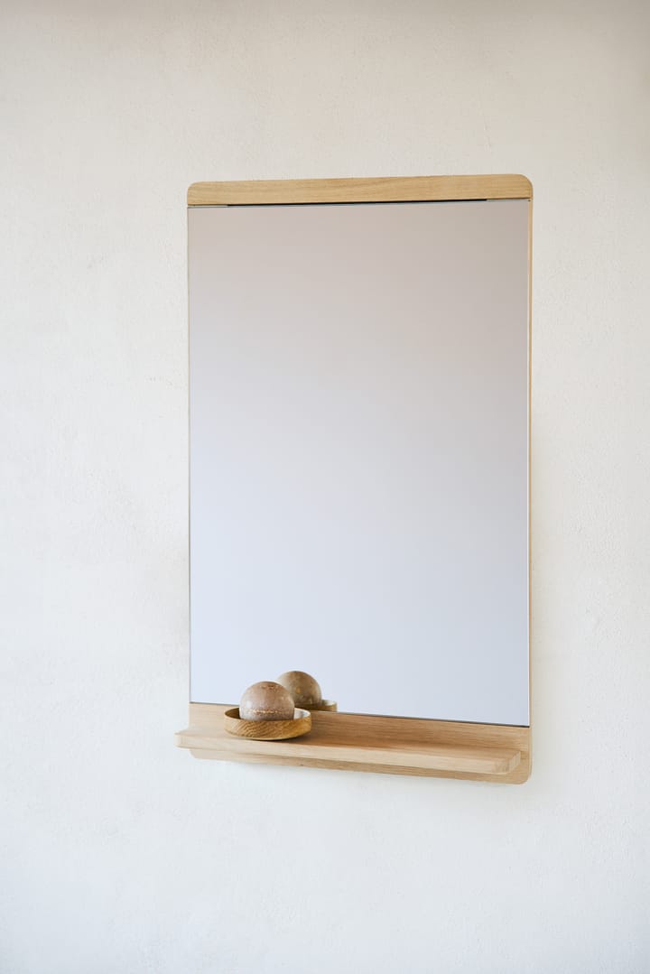 Specchio da parete Rim 40x68 cm, Rovere bianco Form & Refine