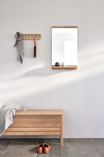 Specchio da parete Rim 40x68 cm - Rovere bianco - Form & Refine