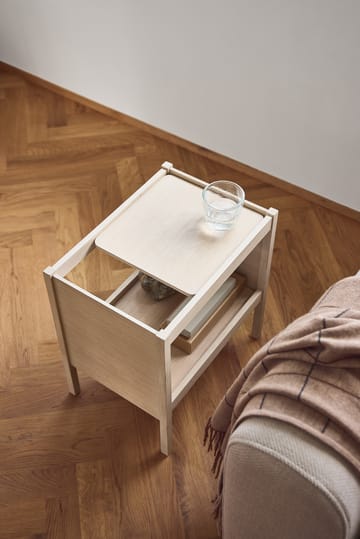 Tavolino Journal 29x43 cm - Rovere bianco - Form & Refine
