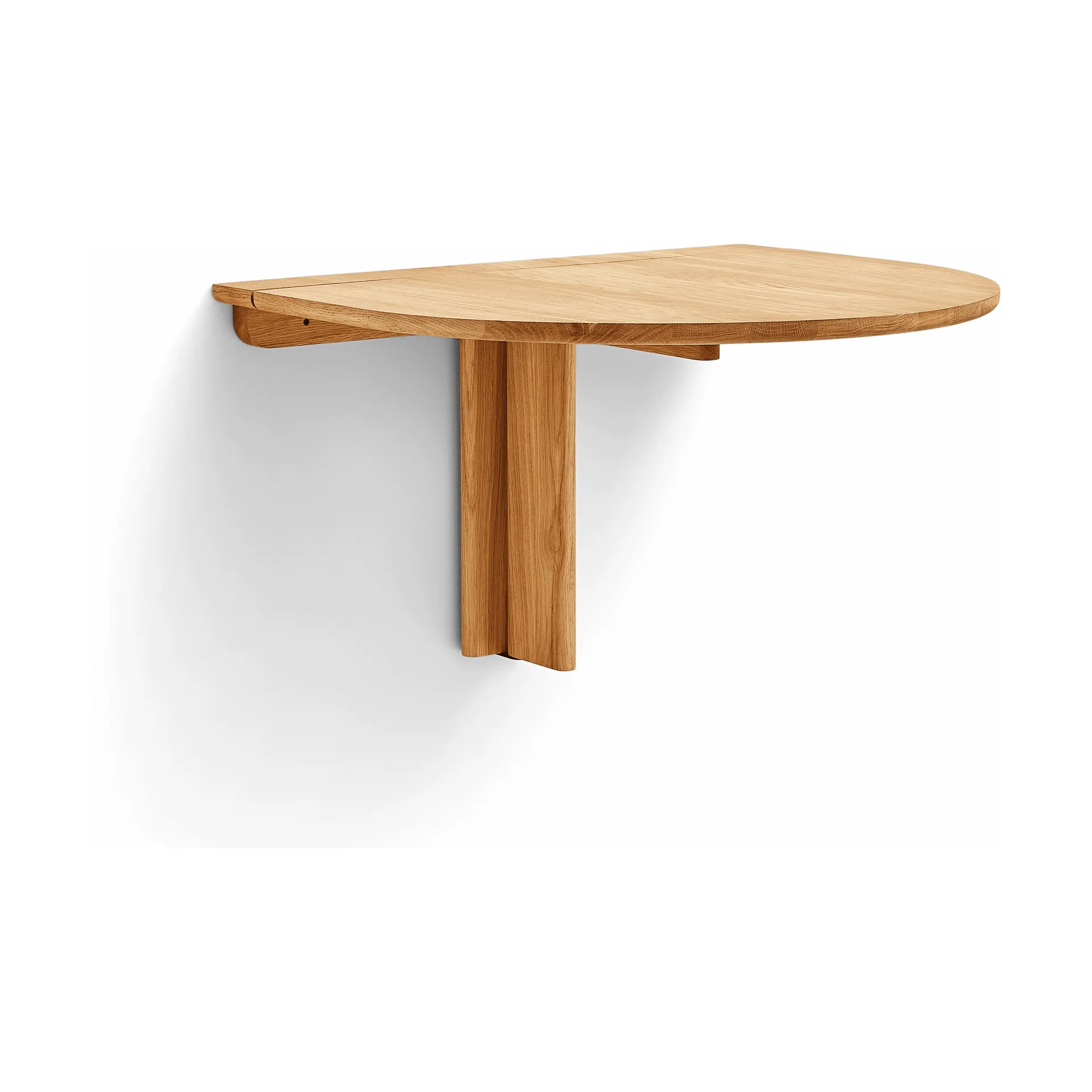 Tavolo da parete montato Trefoil, Rovere Form & Refine