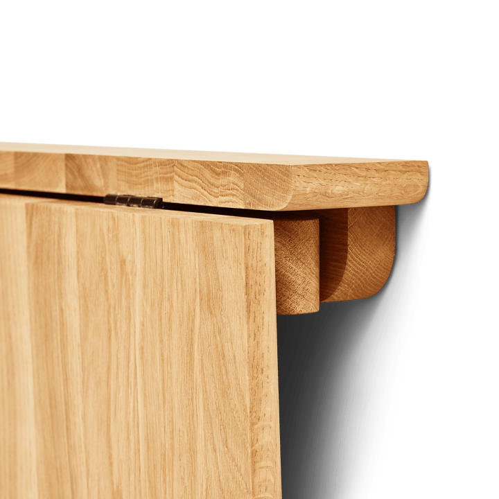 Tavolo da parete montato Trefoil, Rovere Form & Refine