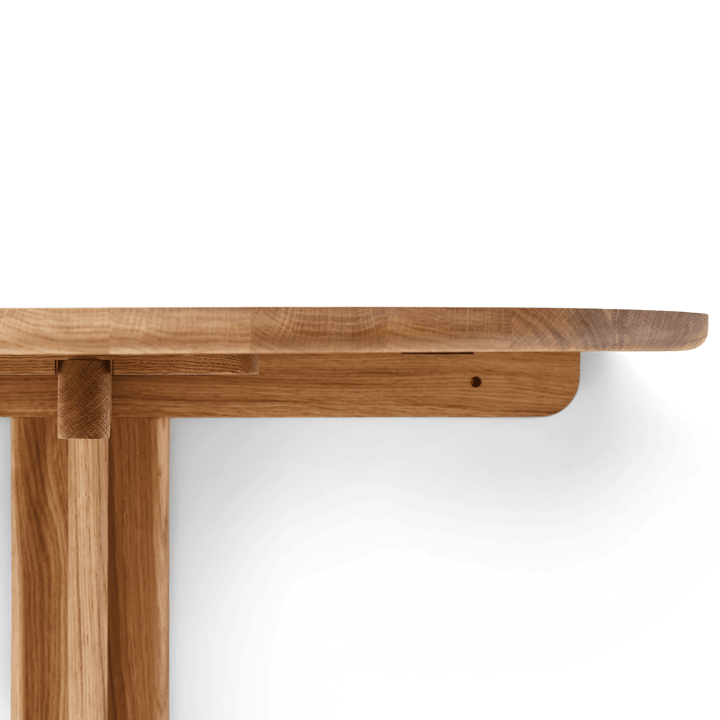 Tavolo da parete montato Trefoil, Rovere Form & Refine