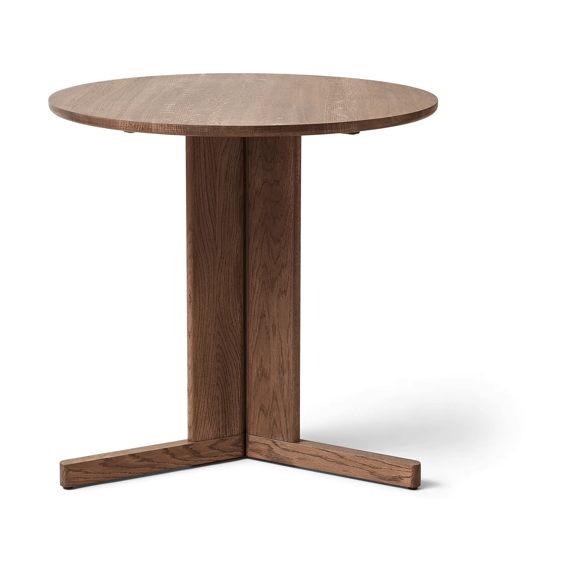 Tavolo Trefoil Ø75 cm, Rovere affumicato Form & Refine