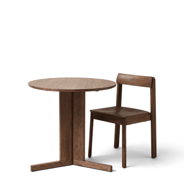Tavolo Trefoil Ø75 cm - Rovere affumicato - Form & Refine