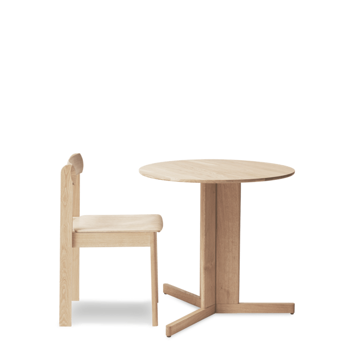 Tavolo Trefoil Ø75 cm, Rovere bianco Form & Refine