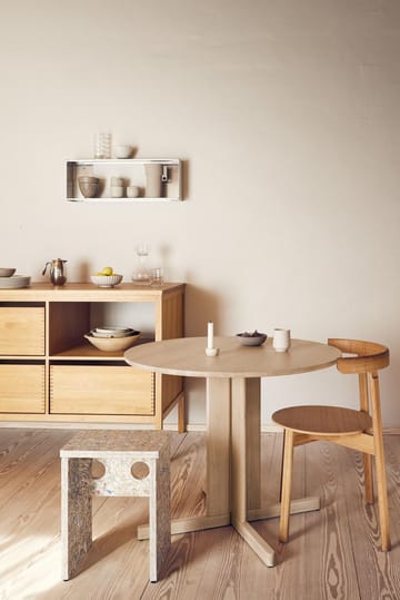 Tavolo Trefoil Ø75 cm - Rovere bianco - Form & Refine
