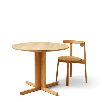 Tavolo Trefoil Ø90 cm - Rovere - Form & Refine