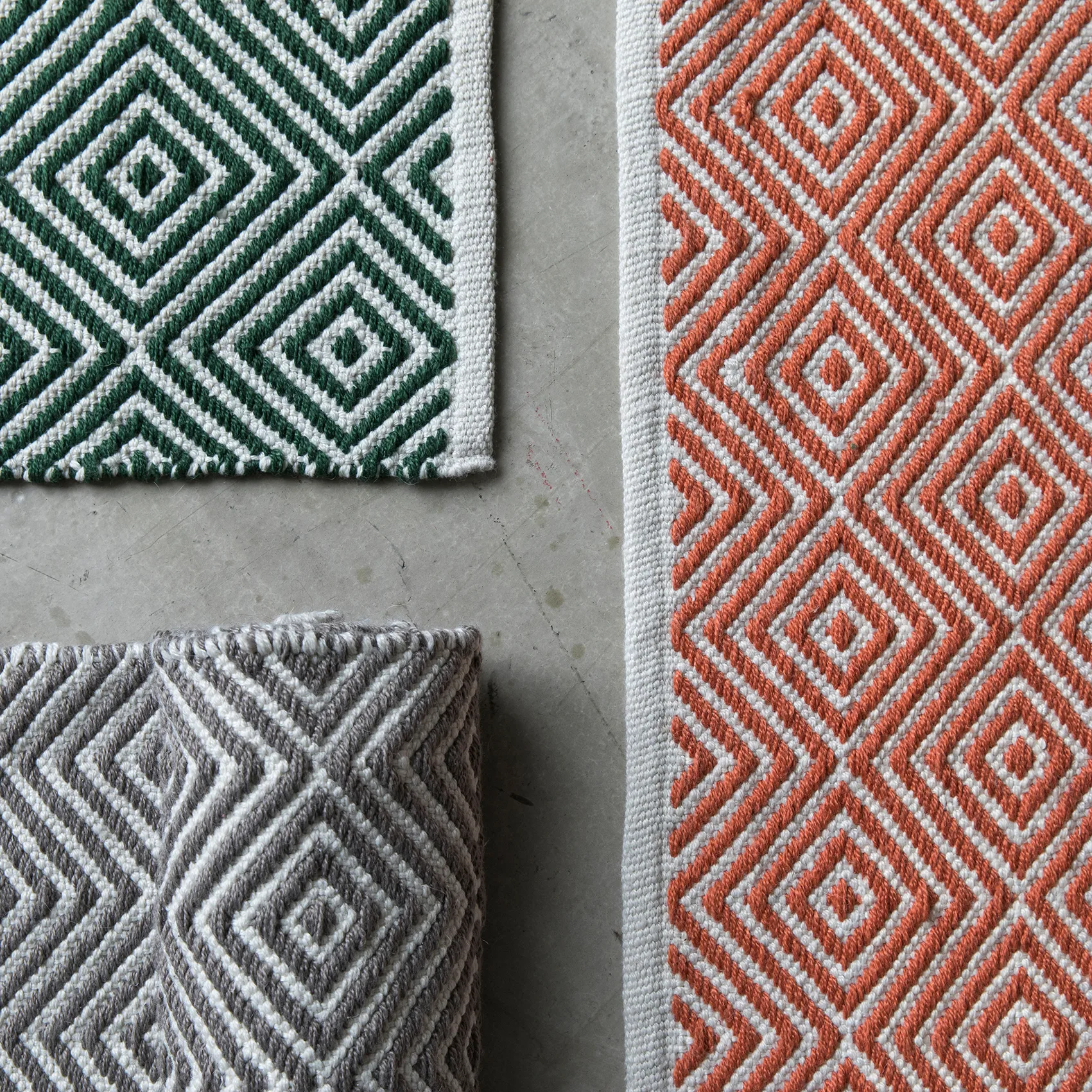 Tappeto Diamond 140x200 cm, Burnt orange Formgatan