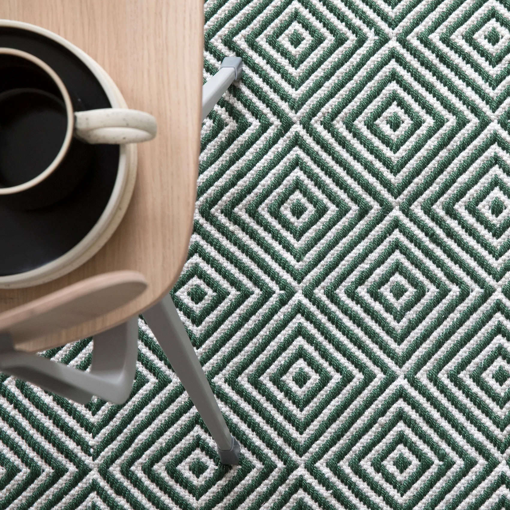 Tappeto Diamond 140x200 cm, Verde Formgatan