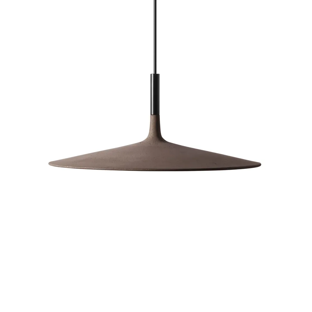 Lampada a sospensione Aplomb Large, Cemento marrone Foscarini
