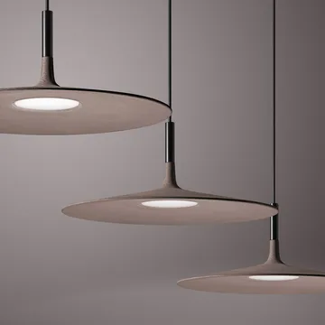 Lampada a sospensione Aplomb Large - Cemento marrone - Foscarini