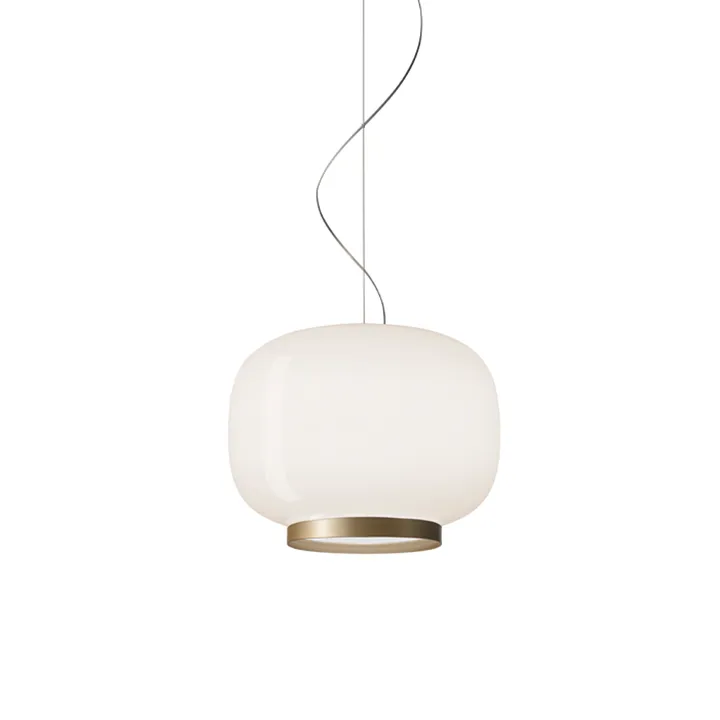 Lampada a sospensione Chouchin 1 Reverse - bianco/oro - Foscarini