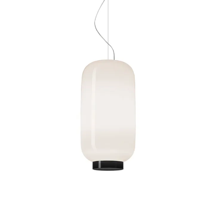 Lampada a sospensione Chouchin 2 Reverse - bianco/nero - Foscarini