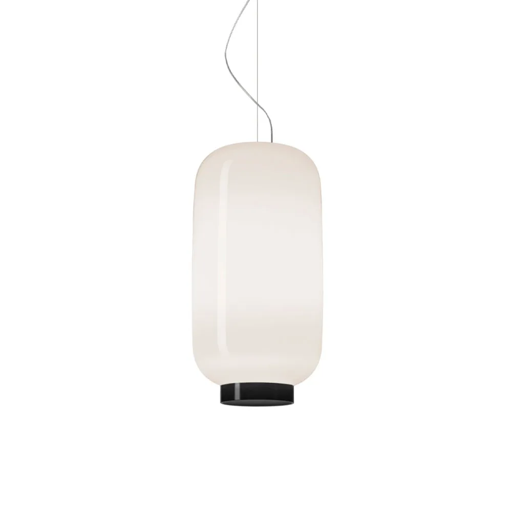 Lampada a sospensione Chouchin 2 Reverse, bianco/nero Foscarini