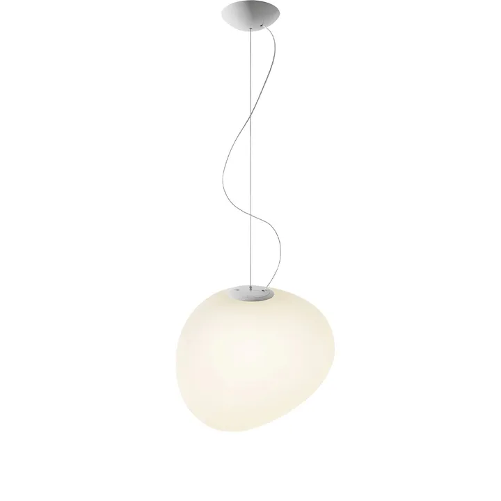 Lampada a sospensione Gregg media - Bianco - Foscarini
