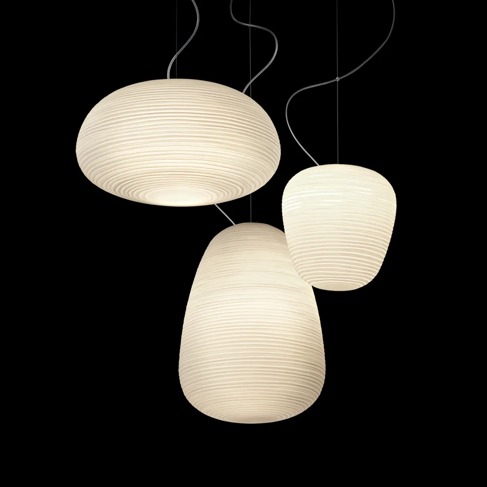 Lampada a sospensione Rituals 3, Bianco Foscarini
