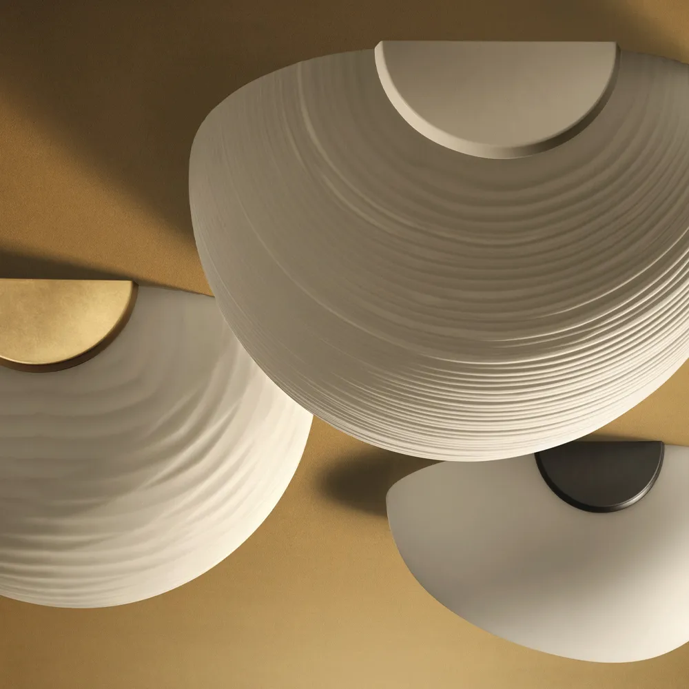 Lampada da parete Gregg midi, bianco, LED Foscarini
