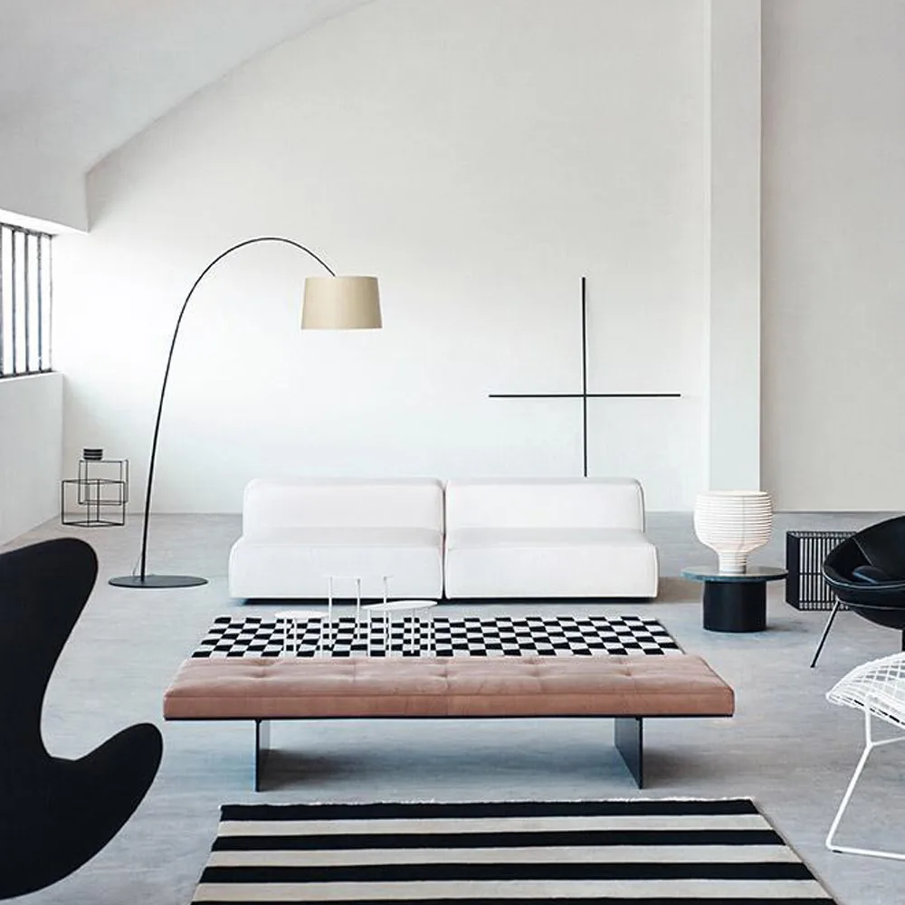 Lampada da pavimento Twiggy Wood, greige Foscarini