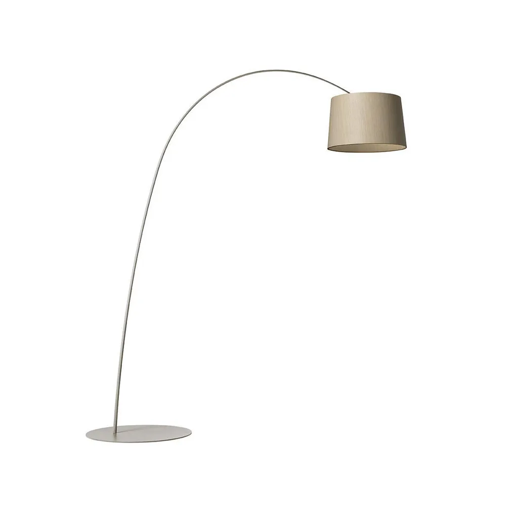 Lampada da pavimento Twiggy Wood, greige Foscarini