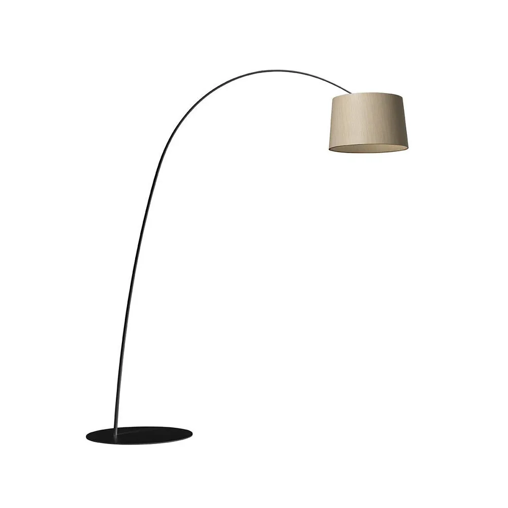 Lampada da pavimento Twiggy Wood, Nero Foscarini