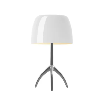 Lampada da tavolo Lumiere Grande Dimbar - bianco, alluminio - Foscarini