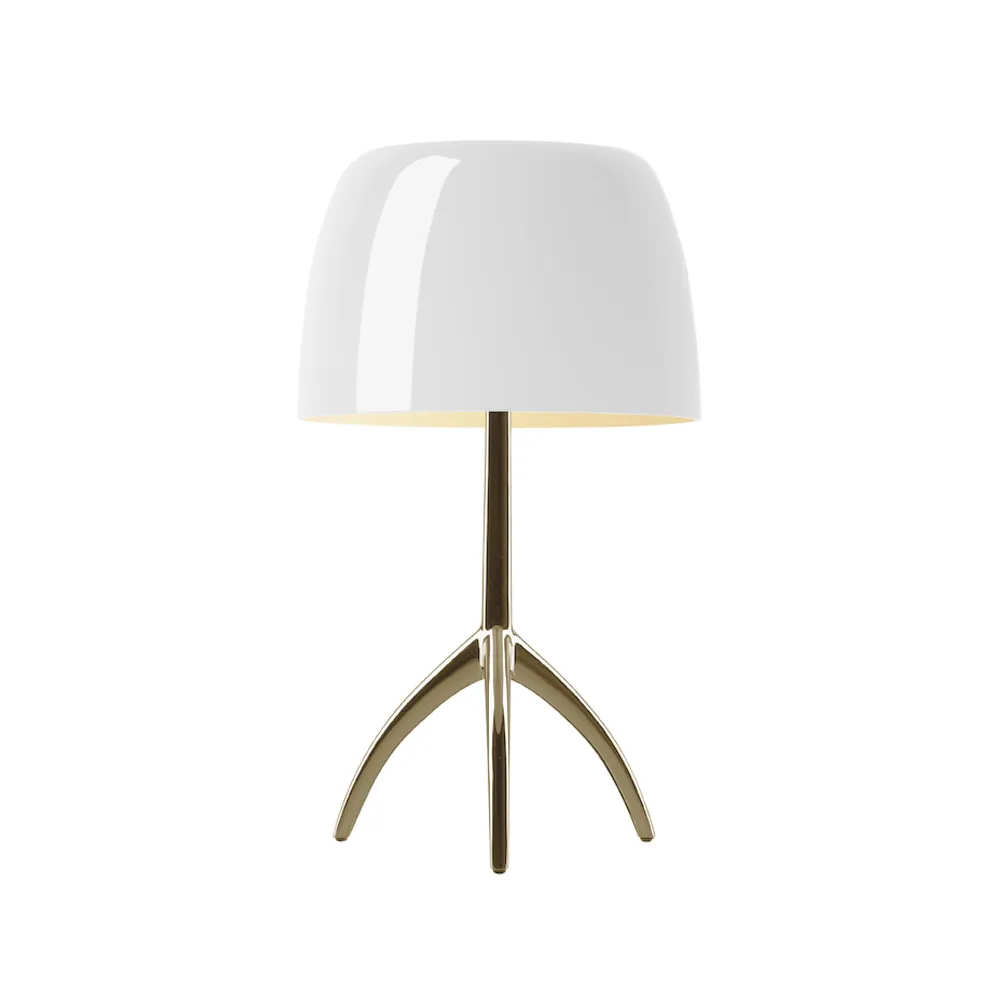 Lampada da tavolo Lumiere Grande Dimbar, bianco, champagne Foscarini