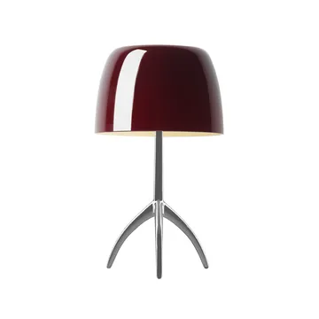 Lampada da tavolo Lumiere Grande Dimbar - rosso ciliegia, alluminio - Foscarini