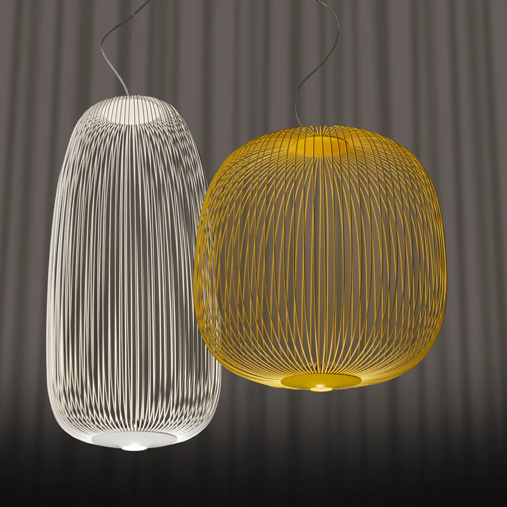 Spokes 1 sospensione, Bianco Foscarini
