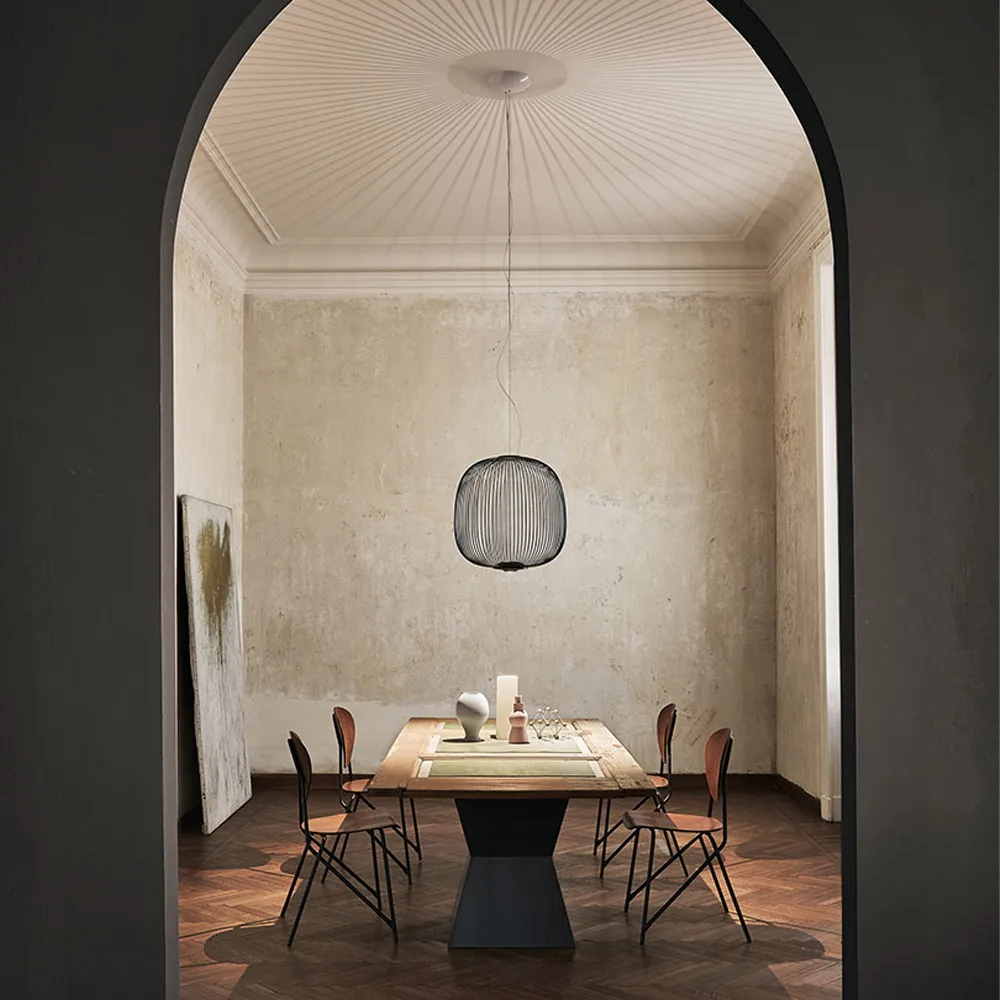 Spokes 2 sospensione, Bianco Foscarini