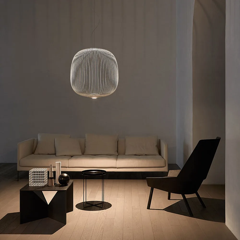 Spokes 2 sospensione, Bianco Foscarini