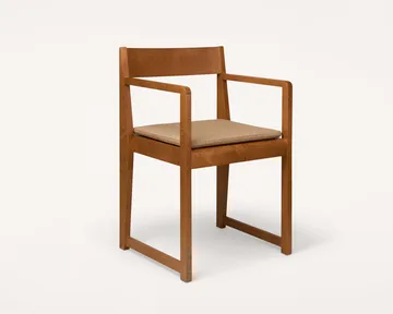 Armrest Chair 01 cuscino per sedia con braccioli - Camel, 47x37x4 cm - FRAMA