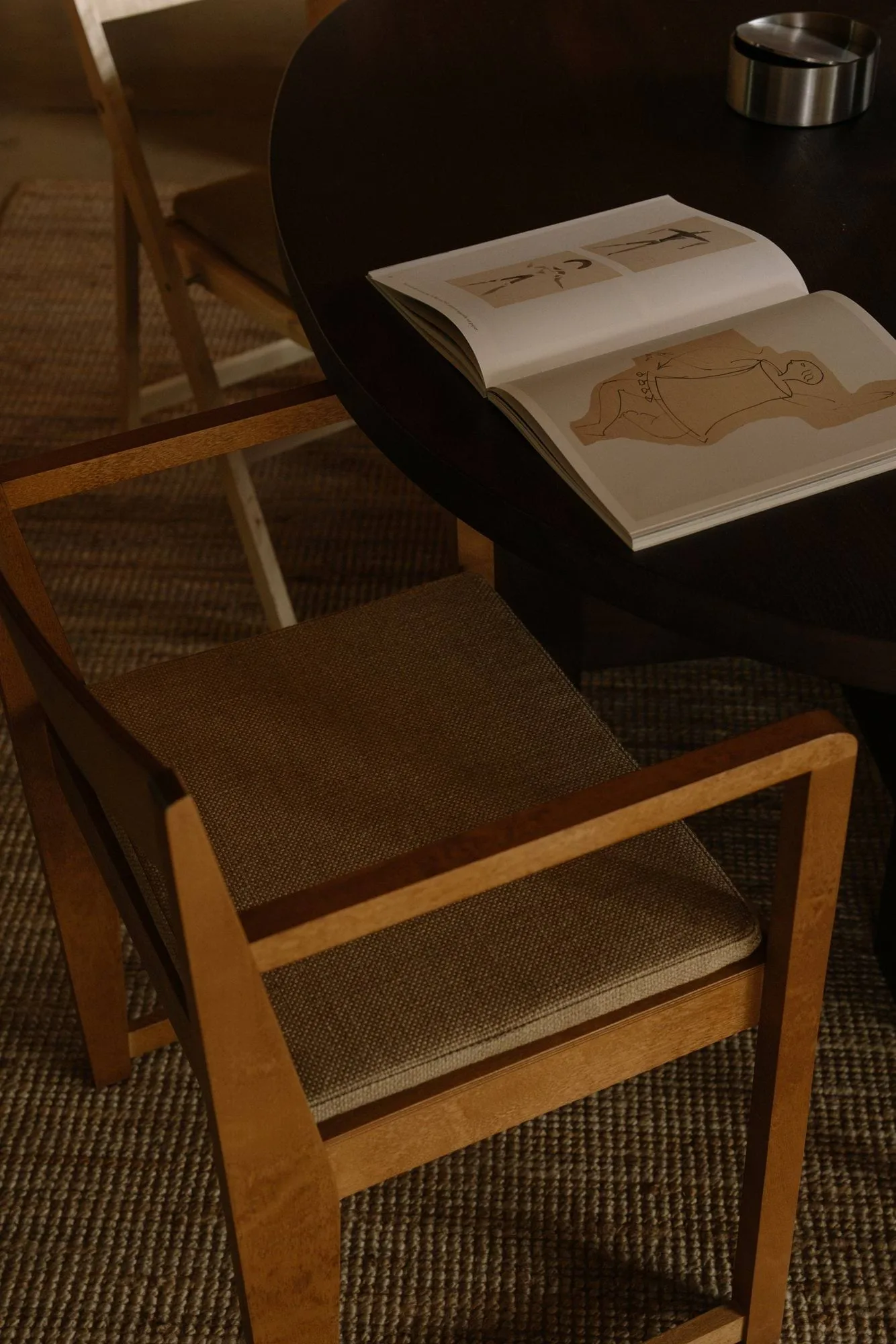 Armrest Chair 01 cuscino per sedia con braccioli, Camel, 47x37x4 cm FRAMA