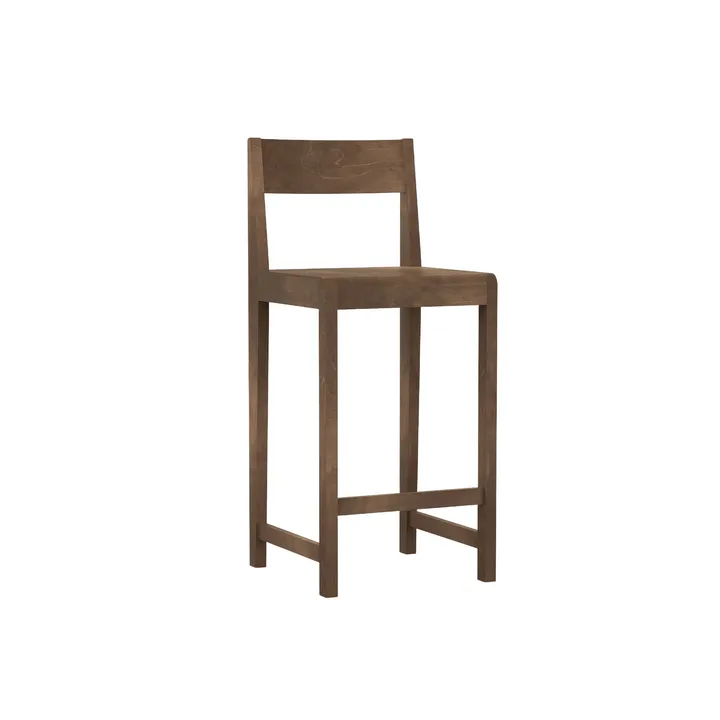 Bar Chair 01 barstol - Betulla marrone scuro, 65 cm - FRAMA