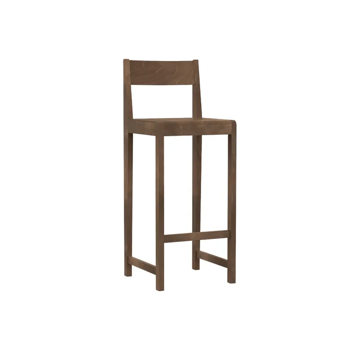 Bar Chair 01 barstol - Betulla marrone scuro, 76 cm - FRAMA