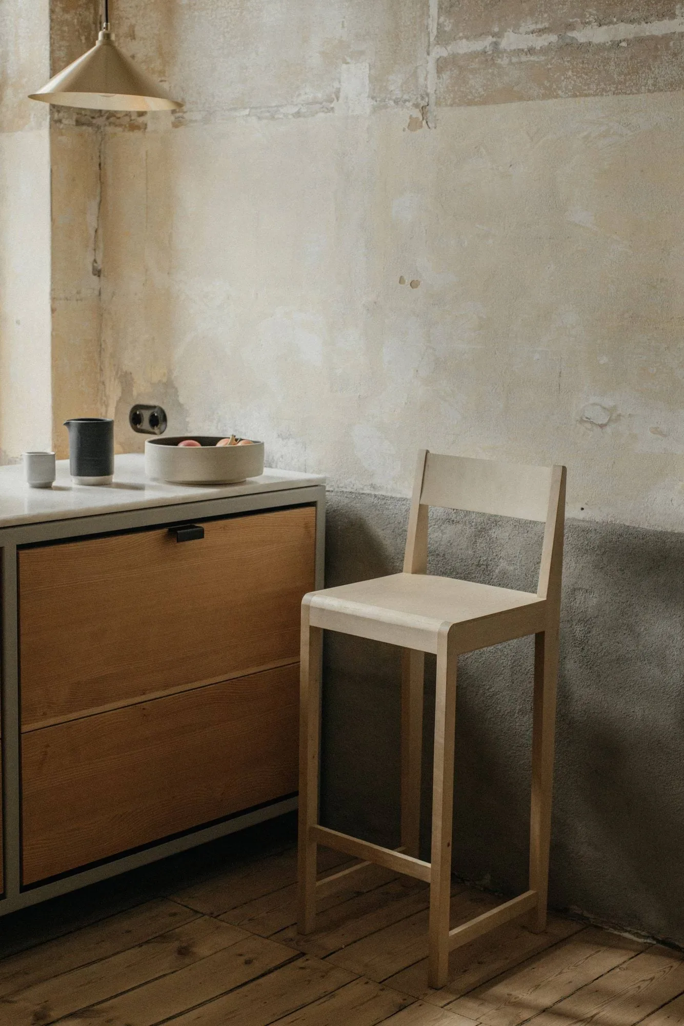 Bar Chair 01 sgabello da bar, Betulla, 76 cm FRAMA
