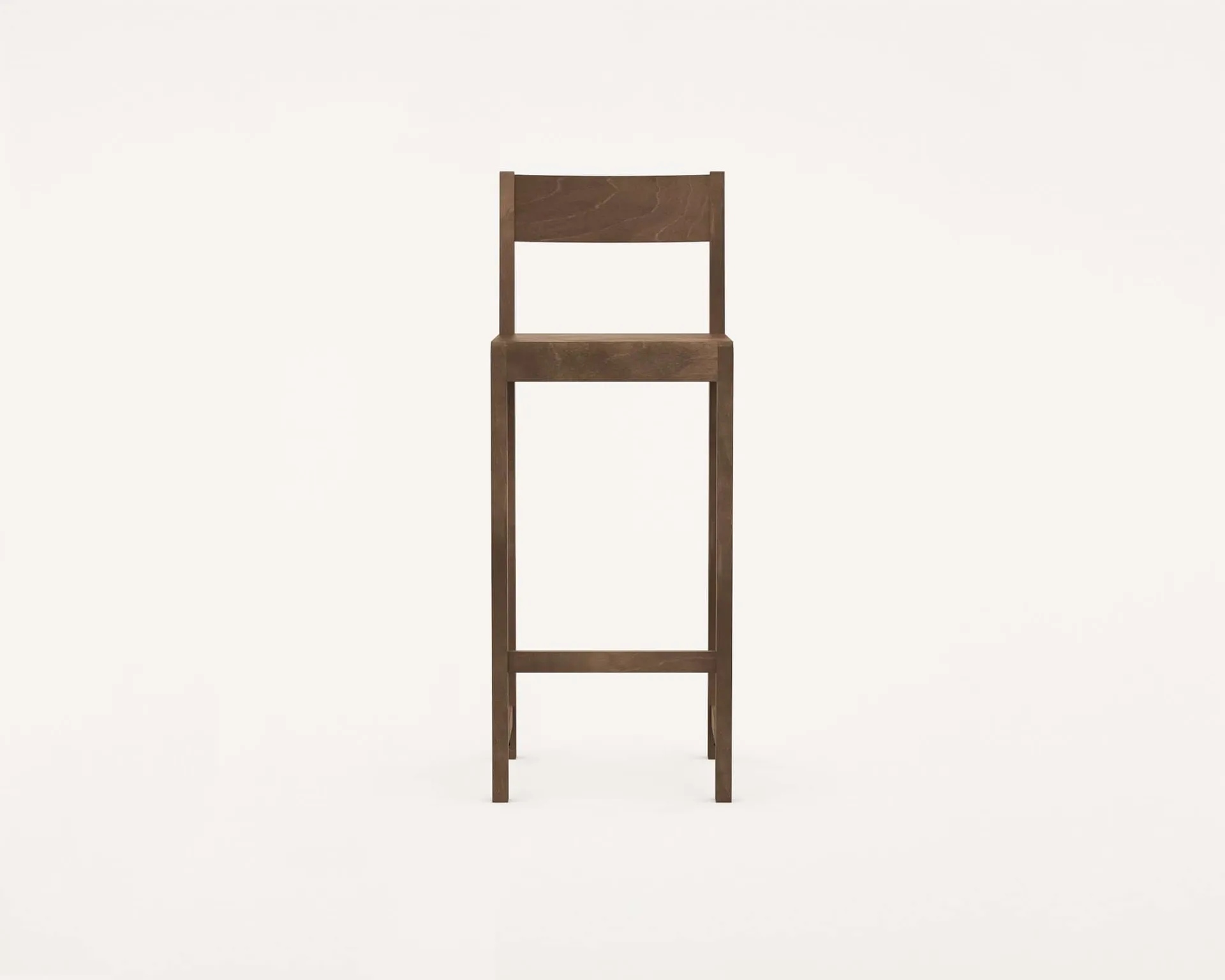 Bar Chair 01 sgabello da bar, Betulla marrone scuro, 76 cm FRAMA