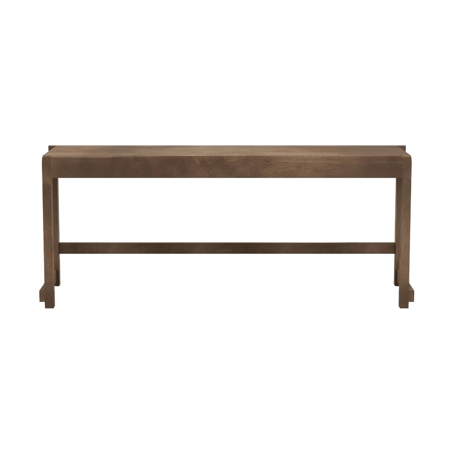 Bench 01 panca, Betulla marrone scuro, 114,6x37x46 cm FRAMA