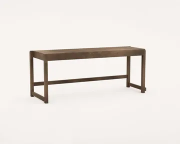 Bench 01 panca - Betulla marrone scuro, 114,6x37x46 cm - FRAMA