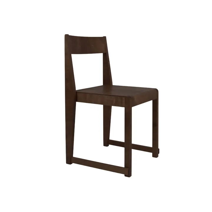 Chair 01 sedia - Betulla marrone scuro - FRAMA