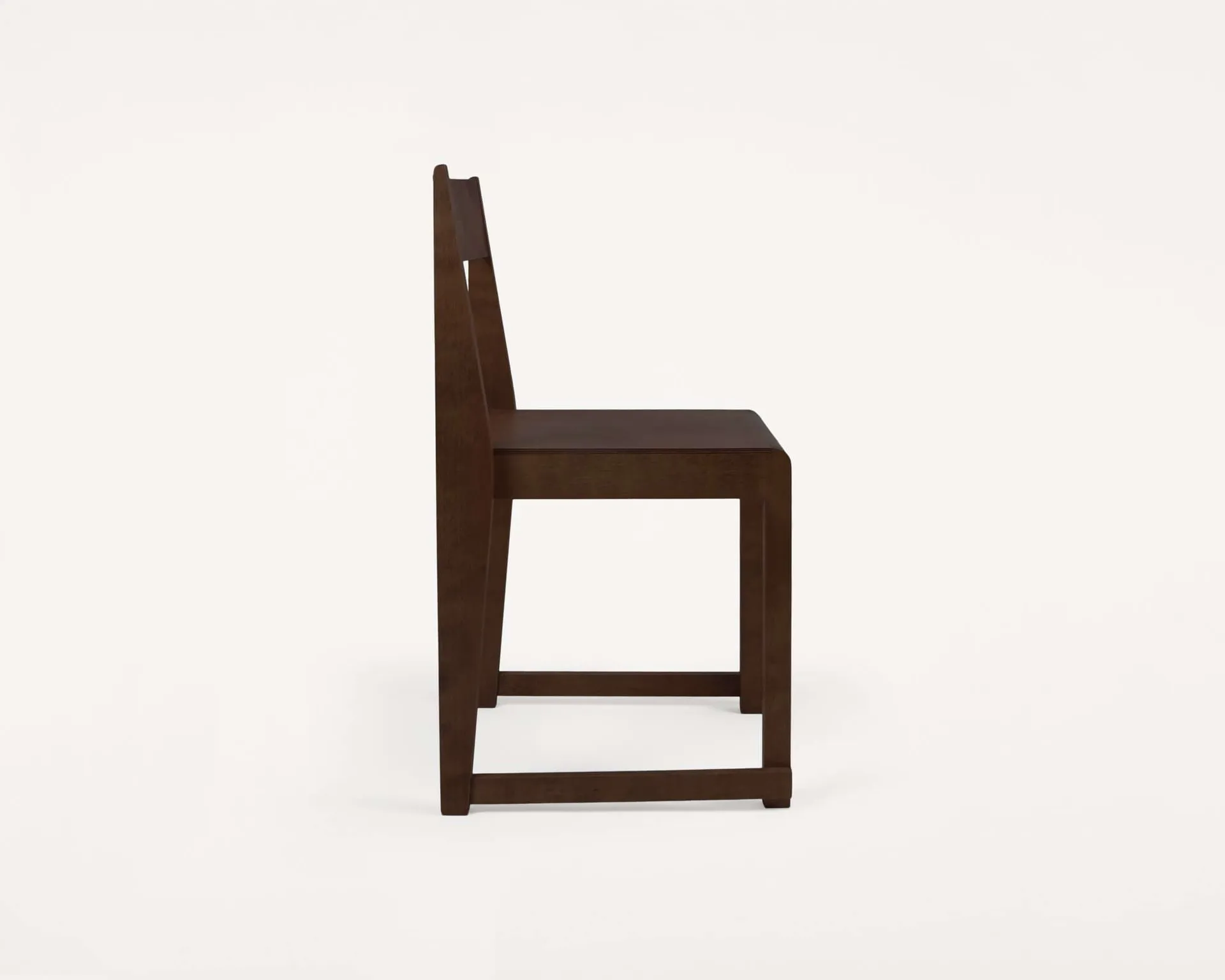 Chair 01 sedia, Betulla marrone scuro FRAMA