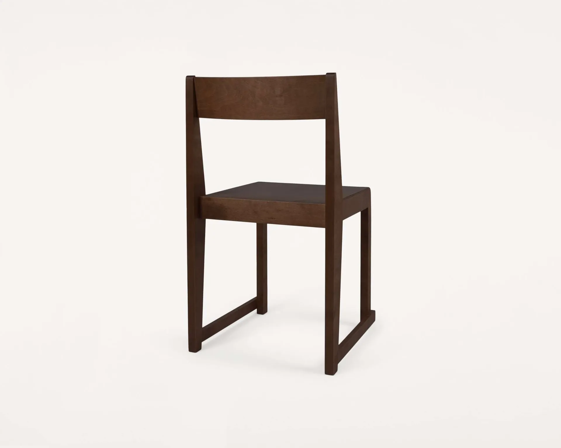 Chair 01 sedia, Betulla marrone scuro FRAMA
