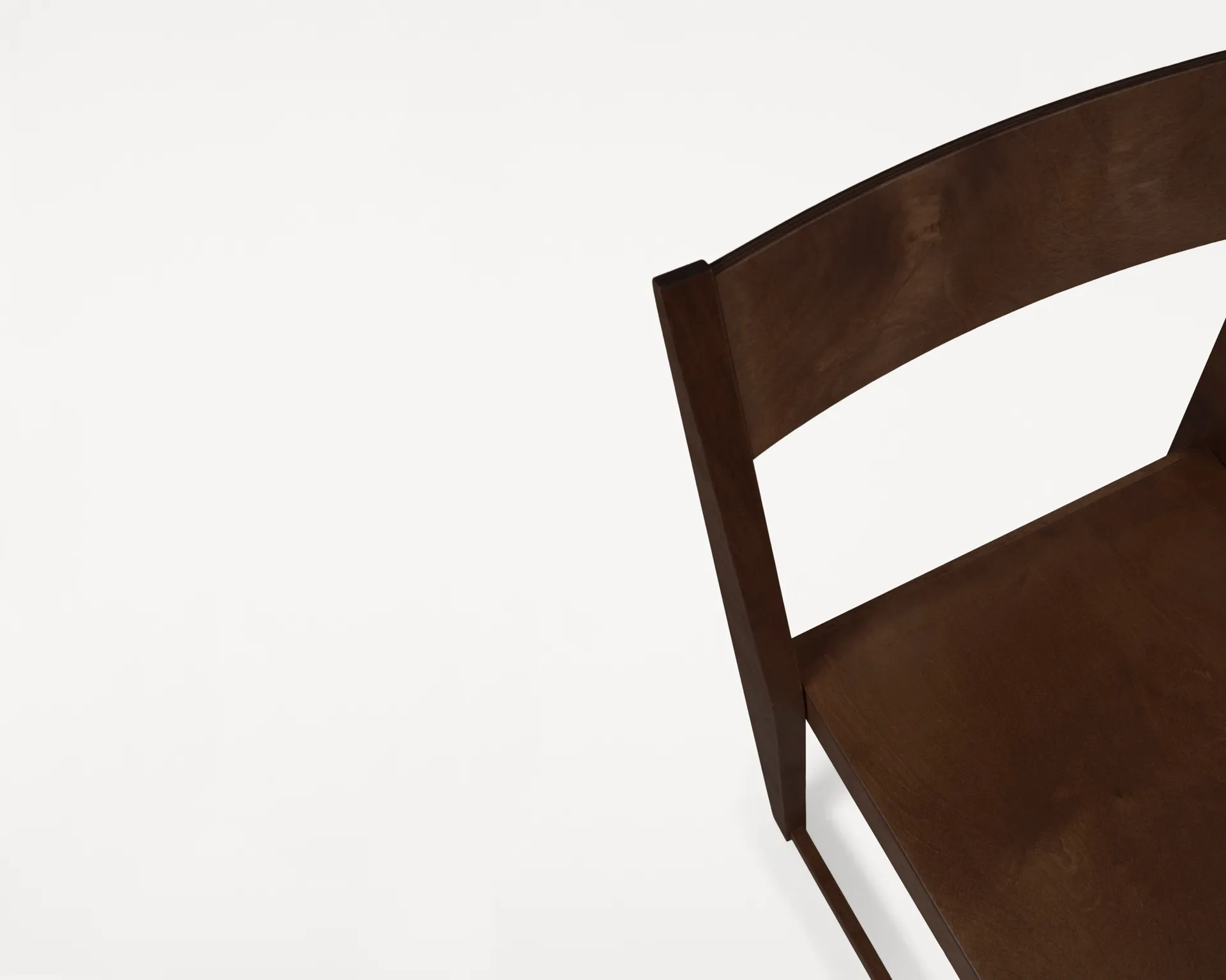 Chair 01 sedia, Betulla marrone scuro FRAMA