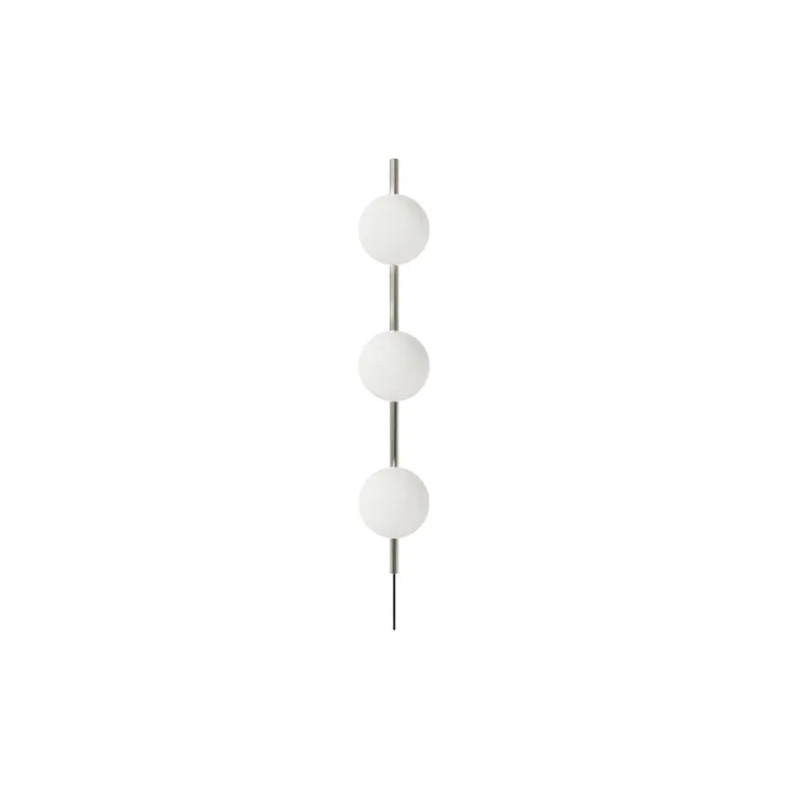 Lampada da parete Ovoid Single - Acciaio inossidabile-vetro opalino - FRAMA