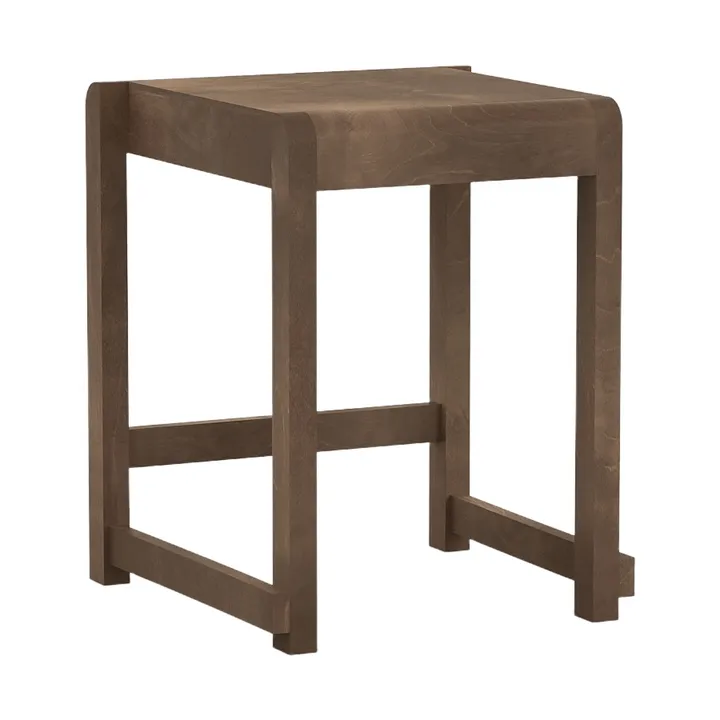 Low Stool 01 pall - Betulla marrone scuro - FRAMA