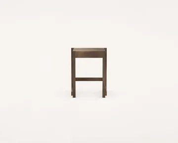 Low Stool 01 sgabello - Betulla marrone scuro - FRAMA