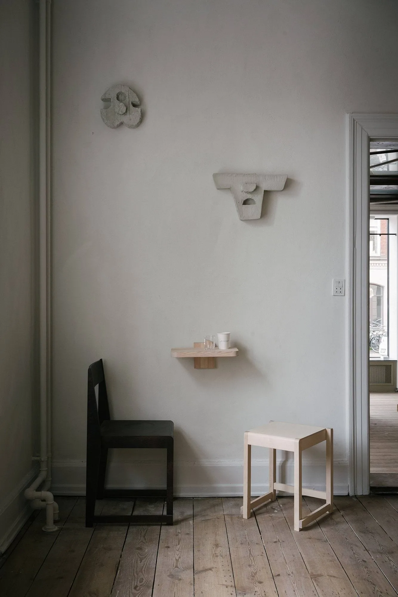 Low Stool 01 sgabello, Betulla FRAMA